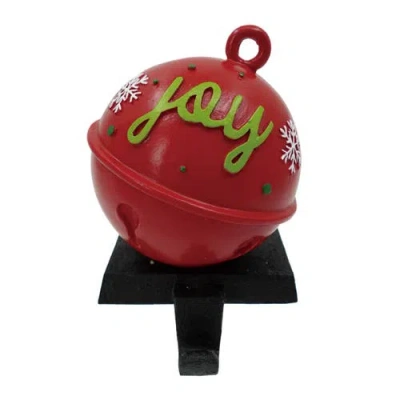 Transpac Resin Joy Ornament Stocking Holder Red Christmas Tree Decor