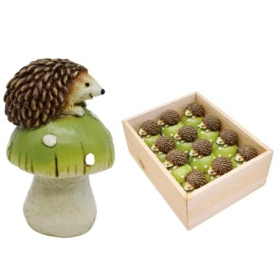 Transpac Resin King Frogs Set Of 2 Green And Gold For Spring Home Decor In Multi