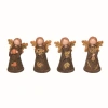 Transpac Resin Multicolor Autumn Angel Figurine Set Of Four In Multi