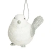 Transpac Resin White Christmas Wing Bird Ornament In White