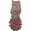 Transpac Rustic Owl Figurine Fall Decor In Brown