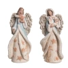 Transpac Seaside Angel Figurine Set Of 2 Coastal Decorative Objects In Multi