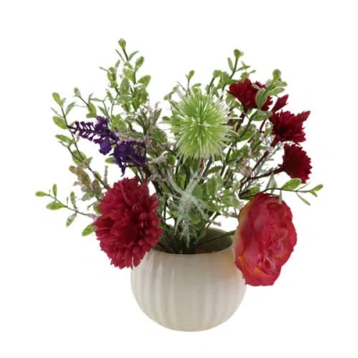 Transpac Season's Designs Artificial Flower Arrangement In Multi