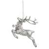 Transpac Silver Reindeer Ornament In Silver