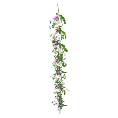 Transpac Spring Floral 60 In Green;pink;white