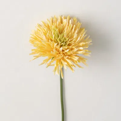 Transpac Sullivan's Chrysanthemum Spray, Yellow Faux Floral Stem For Crafting, Weddings, Home And Ho