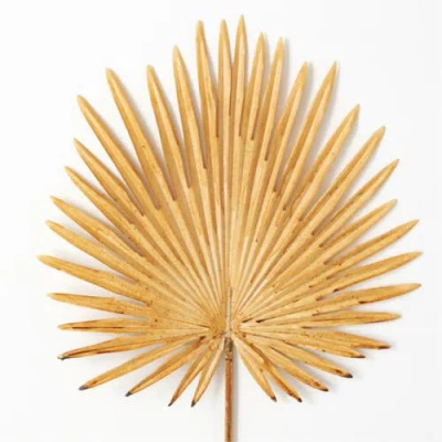 Transpac Sullivan's Giant Palm Leaf, Brown Faux Floral Stem For Crafting, Weddings, Home And Holiday
