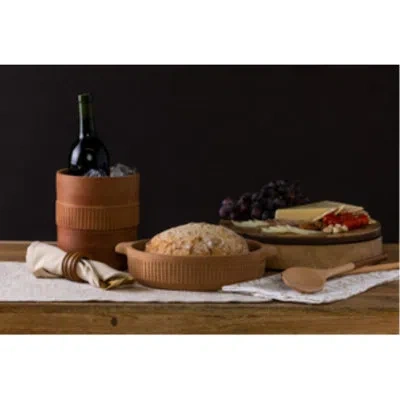Transpac Terracotta 7.25 In. Brown Harvest Natural Instincts Bottle Cooler