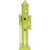 Transpac Wood Lime Green Nutcracker In Green