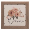 Transpac Wood Multicolor Autumn Welcome Sunflower Bloom Decor In Multi