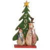 Transpac Wood Multicolored Christmas Greetings Decor In Multi