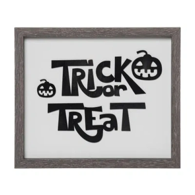 Transpac Wood Multicolored Halloween Statement Wall Decor