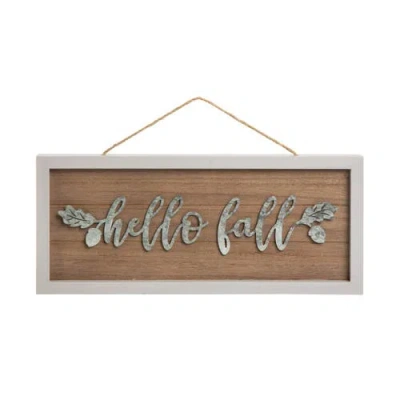 Transpac Wood Multicolored Harvest Dimensional Sign