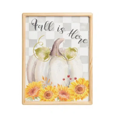 Transpac Wood Multicolored Harvest Fall Rejoice Wall Art