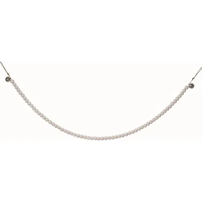 Transpac Wood Natural Christmas Beaded Garland In Multi