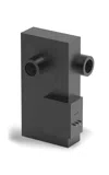 Transparent Brutalist Sculpture Speaker In Black