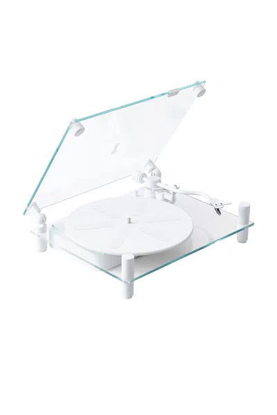 Transparent Turntable In White
