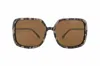Transparent Women's Janis Sunglasses In Neutral Leopard In Gray