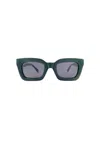 Transparent Women's Marnie Sunglasses In Hunter Green In Green