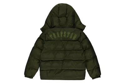 Pre-owned Trapstar Irongate Detachable Hooded Puffer Jacket Olive