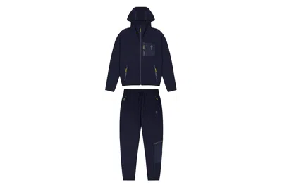 Pre-owned Trapstar Irongate T Fleece Zip Tracksuit Navy/yellow