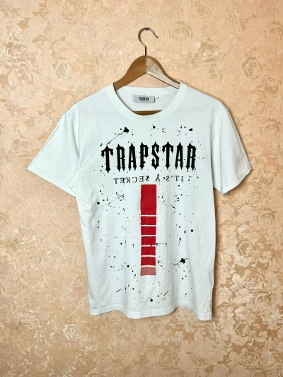 Pre-owned Trapstar London Pant Spray Archival Style Blokecore Tee In White