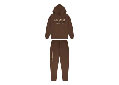 Pre-owned Trapstar Men's  Chenille Decoded 2.0 Hooded Tracksuit In Earth Edition In Brown
