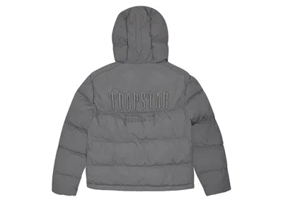 Pre-owned Trapstar Men's  Decoded 2.0 Hooded Puffer Jacket In Grey