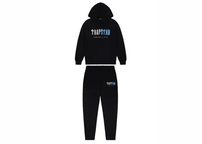 Pre-owned Trapstar Men's  Decoded Chenille Hooded Tracksuit In Black Ice
