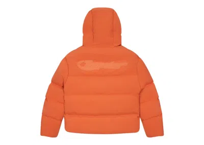 Pre-owned Trapstar Men's  Hyperdrive Technical Puffer Jacket In Orange