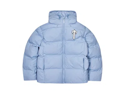 Pre-owned Trapstar Men's  Irongate Arch Hooded Puffer Jacket In Light Blue