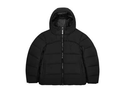 Pre-owned Trapstar Men's  Irongate Arch Pipping Puffer Jacket In Blackout