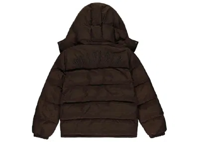Pre-owned Trapstar Men's  Irongate Detachable Hooded Puffer Jacket In Brown