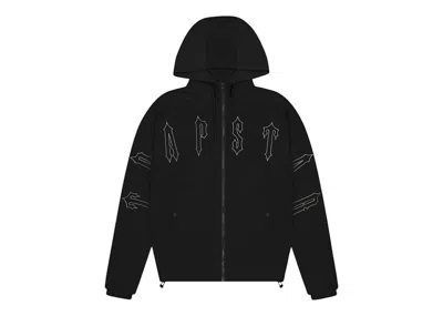 Pre-owned Trapstar Men's  Irongate Quilted Windbreaker Jacket In Black/white In Multi