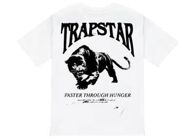 Pre-owned Trapstar Men's  Panthera Tee Shirt In White
