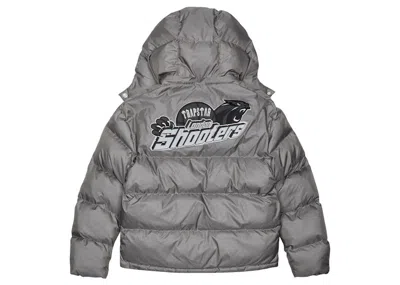 Pre-owned Trapstar Men's  Shooters Hooded Puffer In Grey