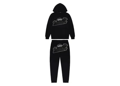 Pre-owned Trapstar Men's  Shooters Hooded Tracksuit In Blackout Edition