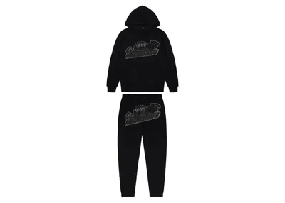Pre-owned Trapstar Men's  Shooters Hoodie Tracksuit In Black Monochrome Edition