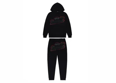 Pre-owned Trapstar Men's  Shooters Hoodie Tracksuit In Black/red
