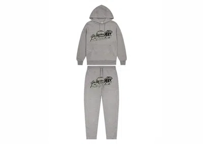 Pre-owned Trapstar Men's  Shooters Hoodie Tracksuit In Grey/teal In Multi