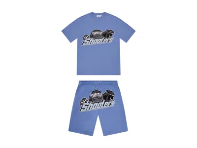 Pre-owned Trapstar Men's  Shooters Short Set In Blue
