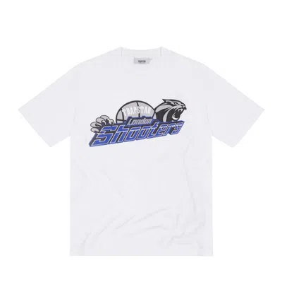 Pre-owned Trapstar Men's  Shooters T-shirt In White/blue In Multi
