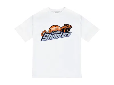 Pre-owned Trapstar Men's  Shooters Target Tee Shirt In White/orange In Multi