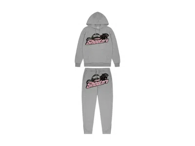 Pre-owned Trapstar Men's  Shooters Tracksuit In Grey/pink In Multi
