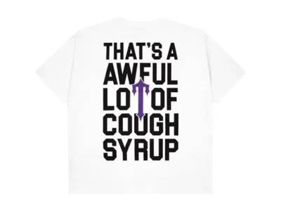 Pre-owned Trapstar Men's  X Cough Syrup Irongate T-shirt In White