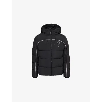 Trapstar Mens Black Brand-appliqué Regular-fit Shell Jacket Xs
