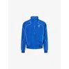 Trapstar Mens Blue Foundation Embroidered-logo Shell  Tracksuit Jacket Xs In Blue