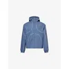 Trapstar Mens Hyperdrive Regular-fit Windbreaker Shell Jacket Blue In Blue