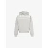 Trapstar Mens Grey Deconstructed Decoded Logo-print Cotton-blend Hoody Xl In Gray