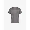 Trapstar Mens Grey Training Logo-embroidered Jerseyy T-shirt Xl In Gray